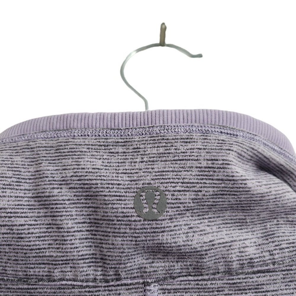 Lululemon Sweater 8 Womens Run Full Tilt Pullover 1/4 Zip Lavendar Heathered Gym - Picture 9 of 15